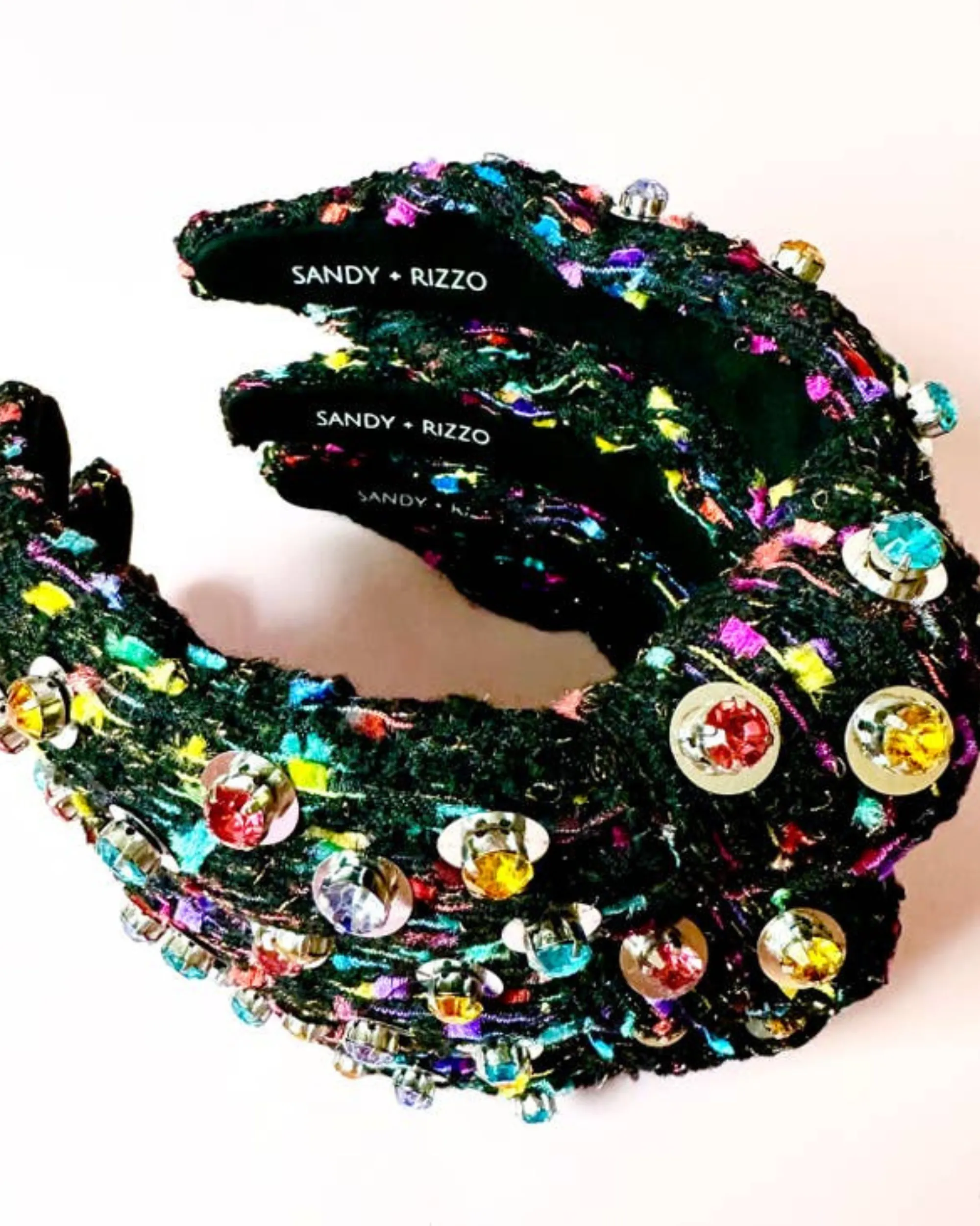 Black Confetti Headband