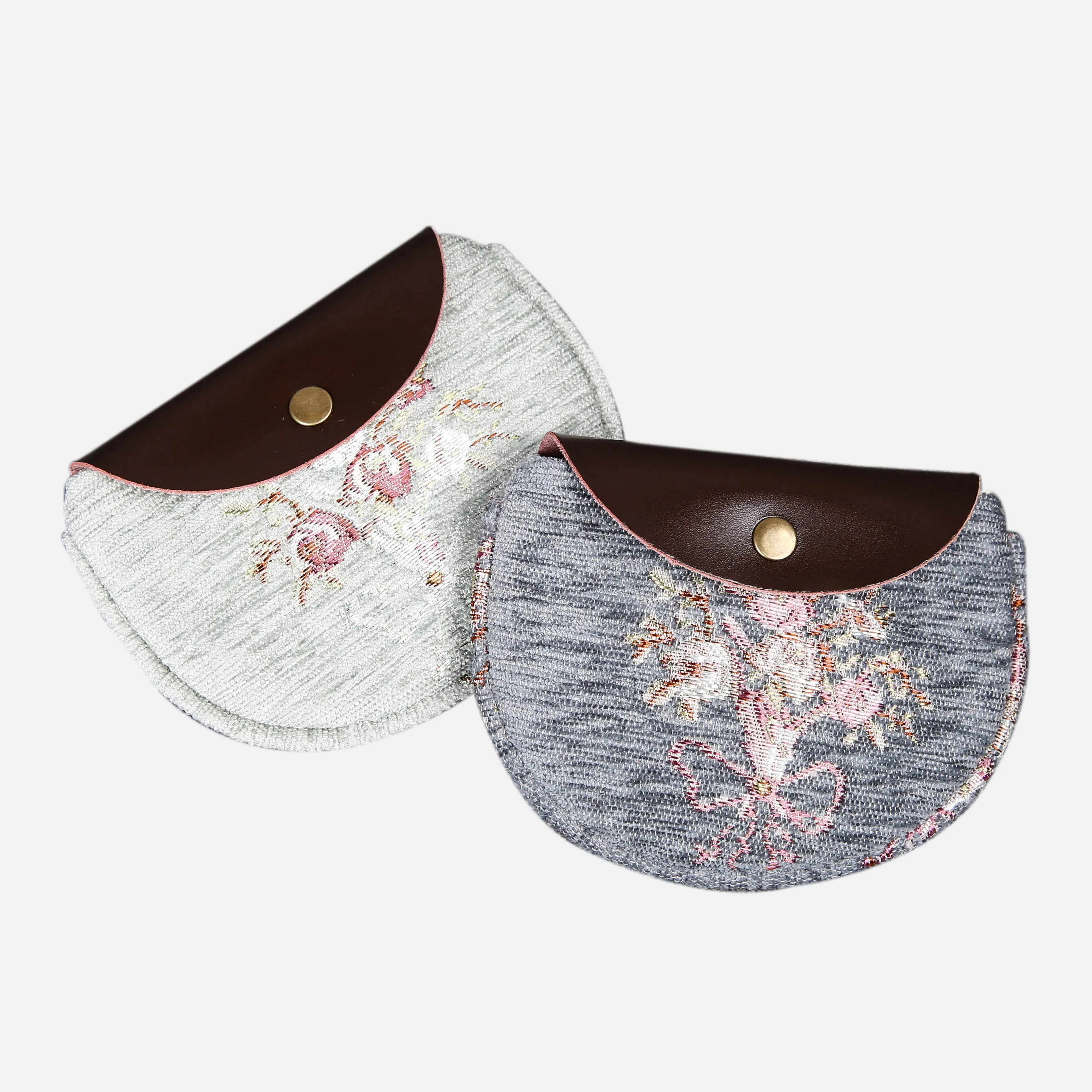 Bouquet Pattern Flap Coin Purse