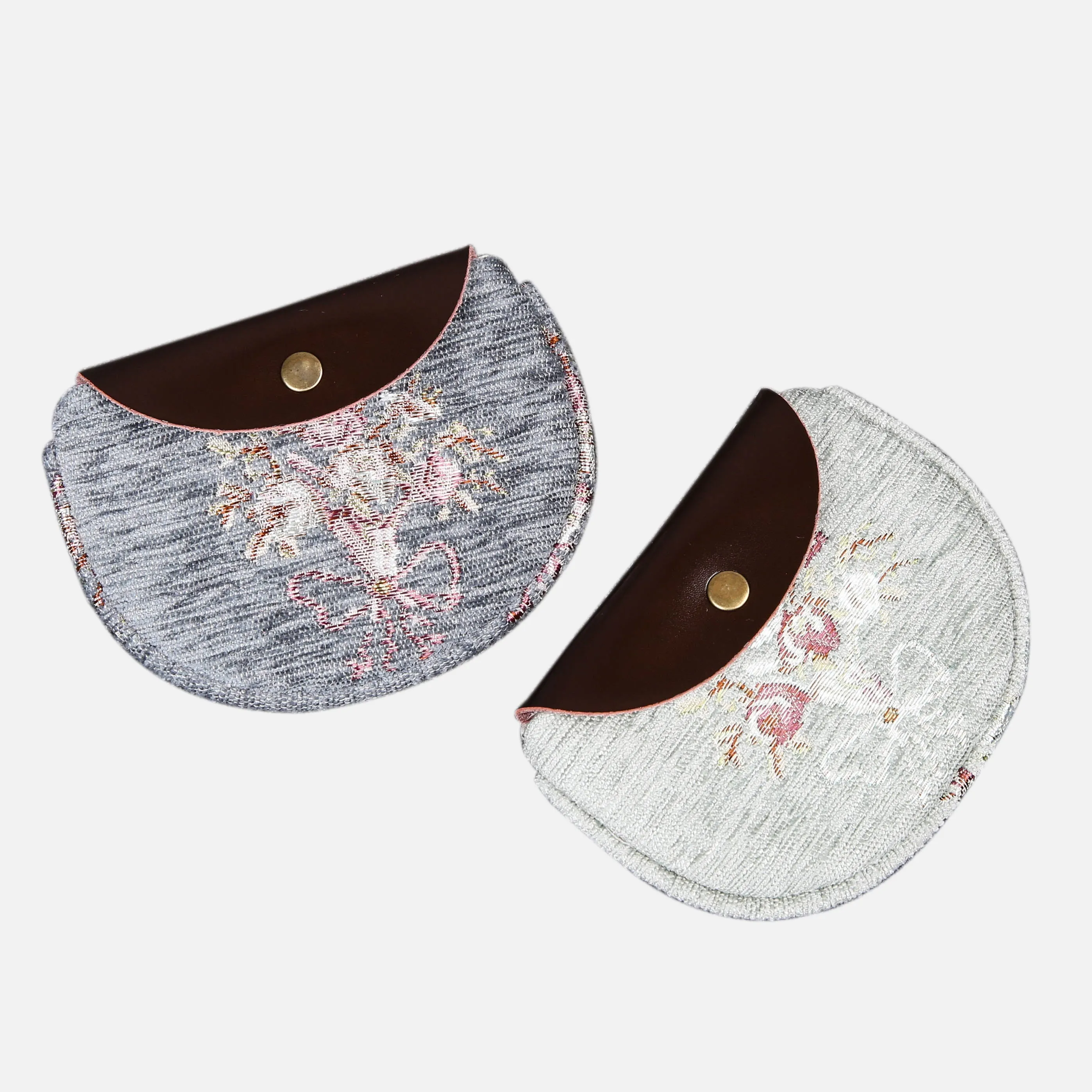 Bouquet Pattern Flap Coin Purse