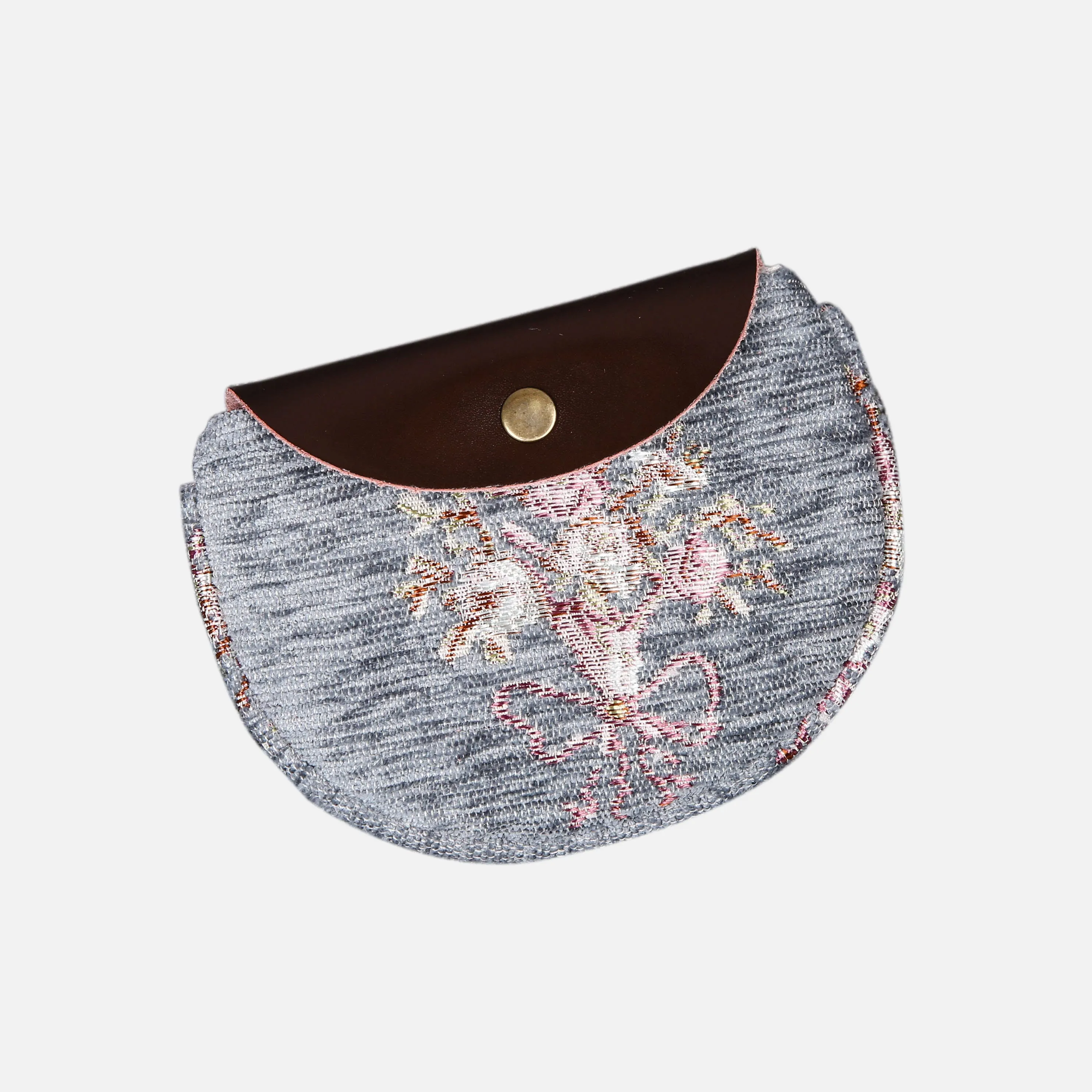 Bouquet Pattern Flap Coin Purse