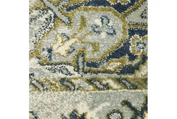 Branson BR04B Ivory/Blue Rug