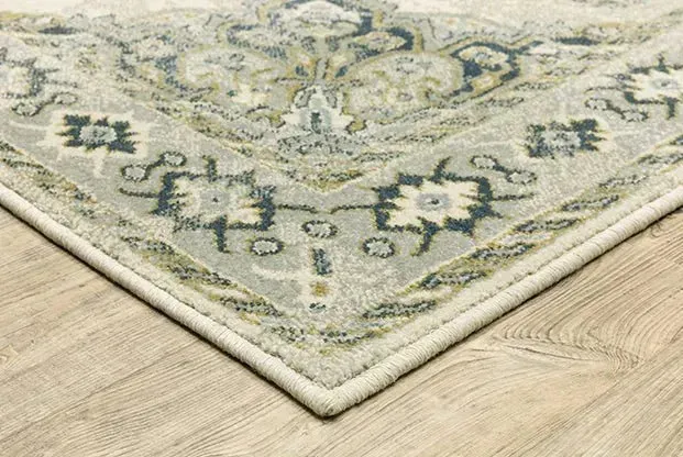 Branson BR04B Ivory/Blue Rug