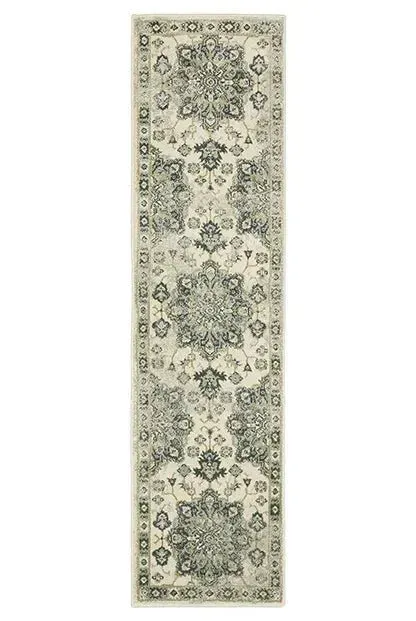 Branson BR04B Ivory/Blue Rug
