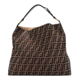 Buckle Strap Hobo Zucca Canvas Large