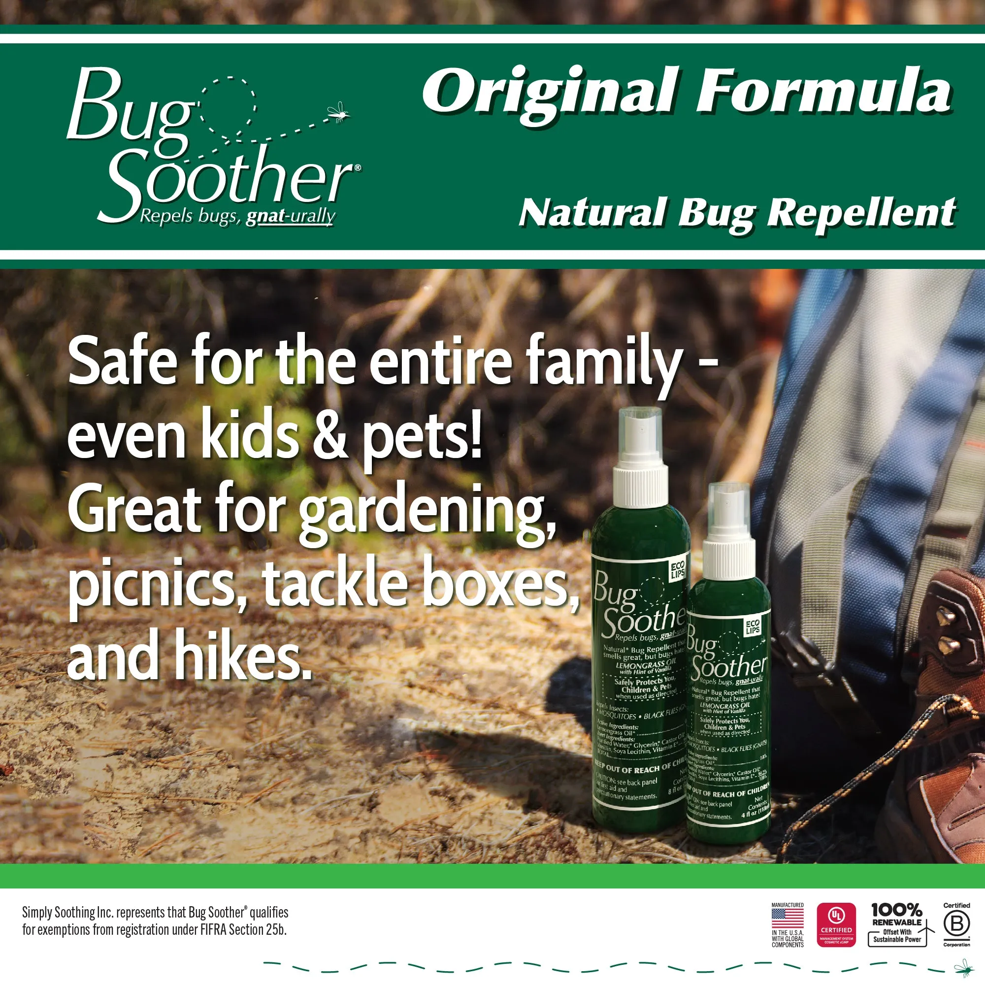 Bug Soother Bug Repellent, Large Family Pack