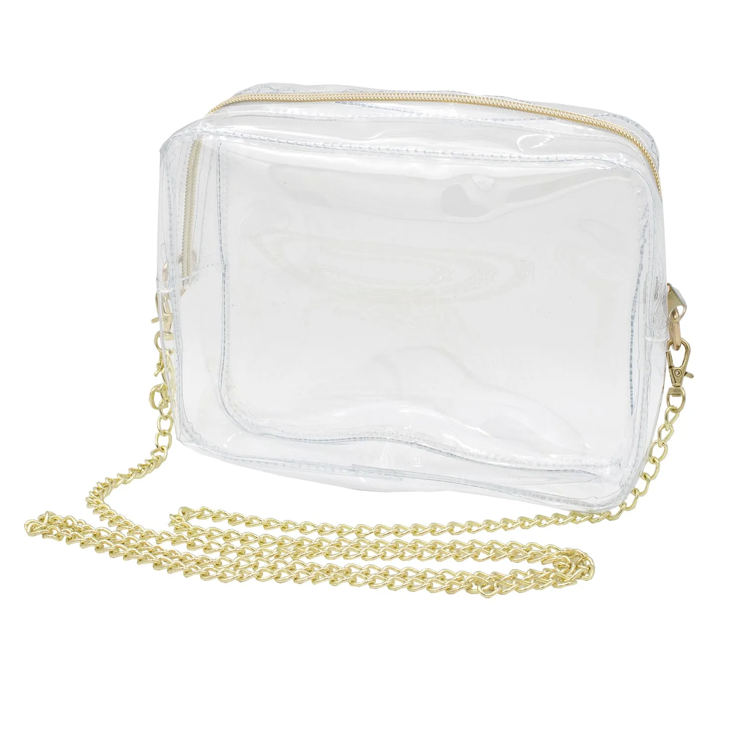 Camera Crossbody - Clear PVC Gold Hardwear