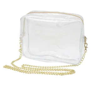 Camera Crossbody - Clear PVC Gold Hardwear