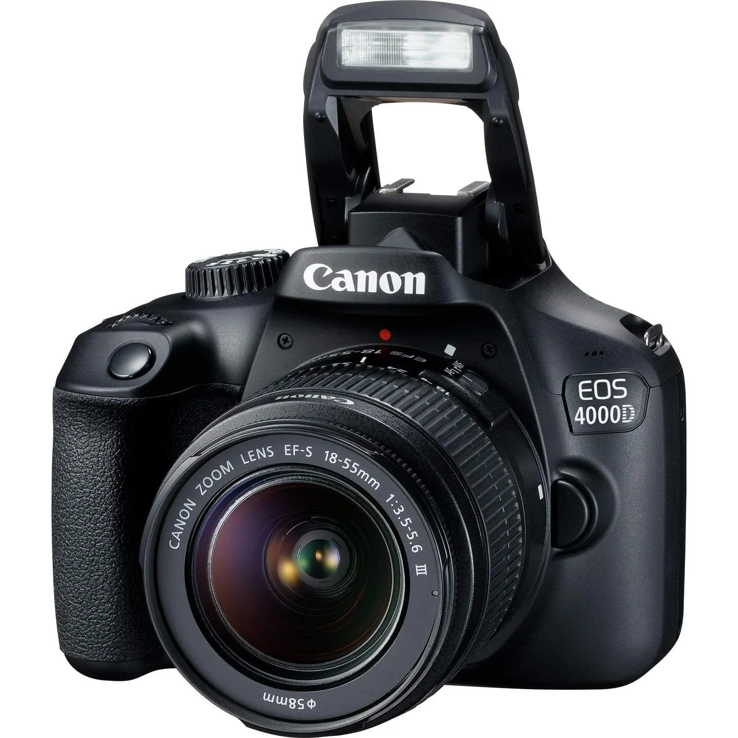 Canon EOS 4000D DSLR Camera & EF-S 18-55 mm f/3.5-5.6 IS III Lens   75-300mm Telephoto Zoom Lens   64GB Memory Card   Camera Bag