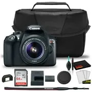 Canon EOS Rebel T6 DSLR Camera with 18-55mm Lens (1159C003)    EOS Bag    Sandisk Ultra 64GB Card   Clean and Care Kit