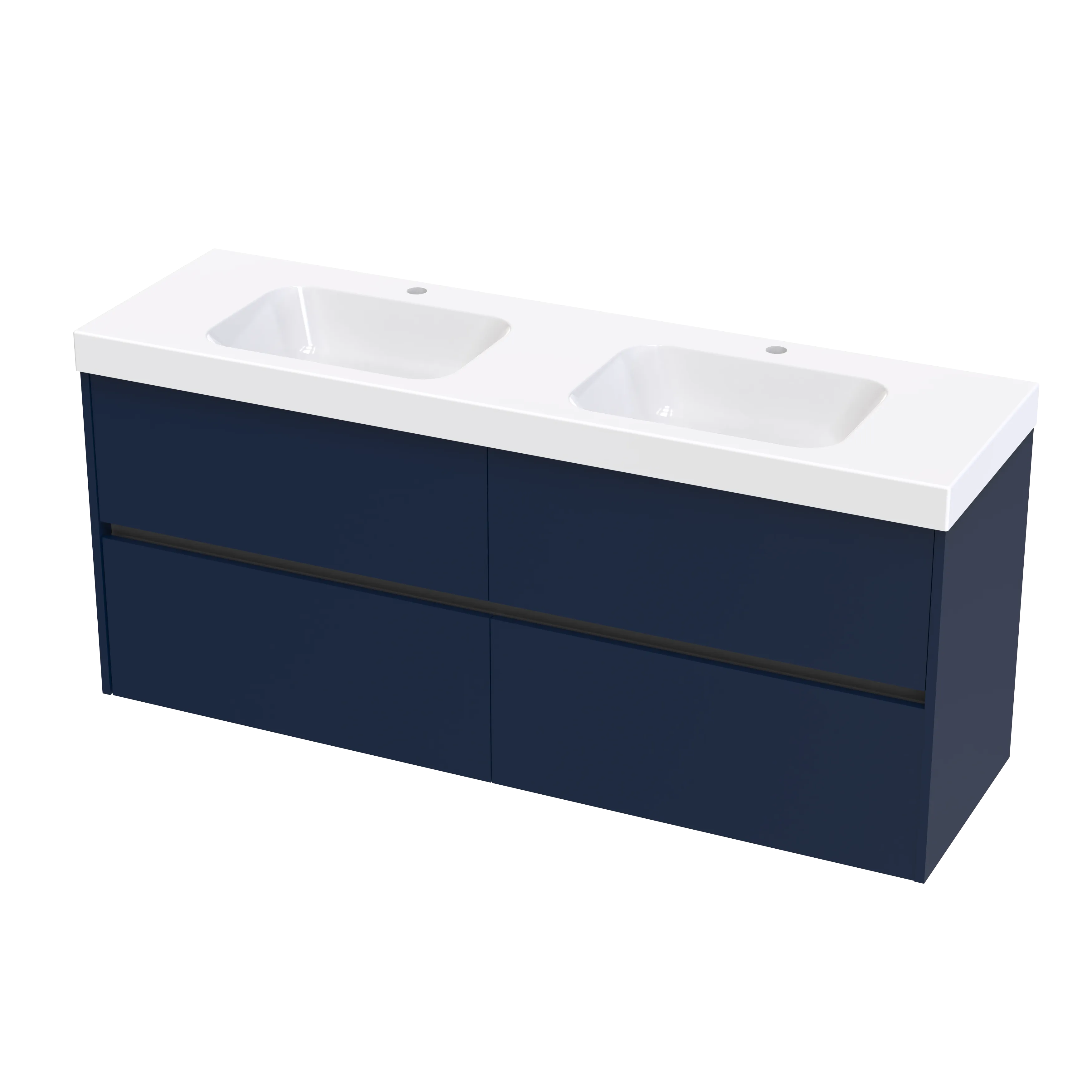 Cara Syrtari 1500 4 Drawer Double Basin Wall Vanity