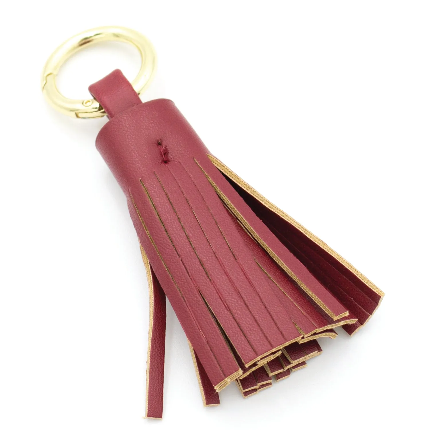 Cell Phone Crossbody - Clear Bag with Crimson and Gold Accents
