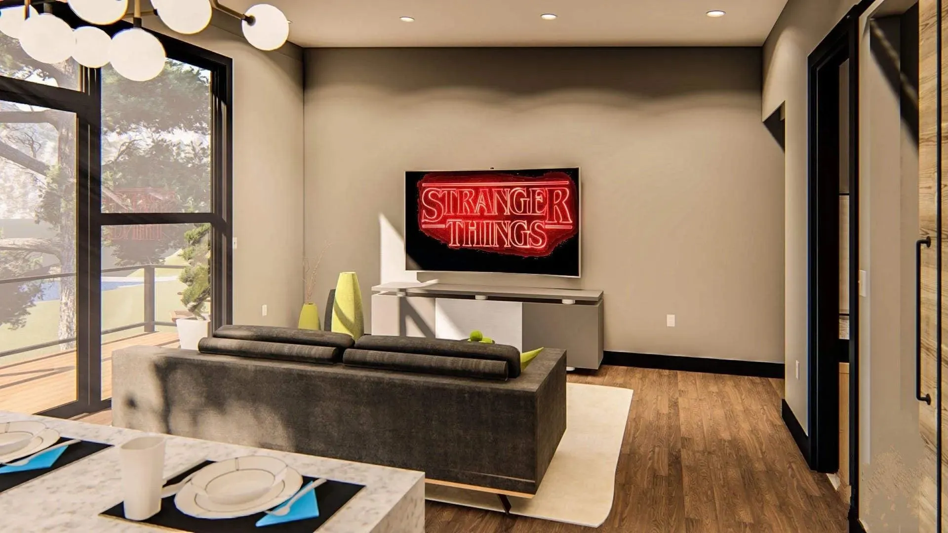 Charming 932 sq. ft. Garage Apartment with Open Living and Spacious Deck