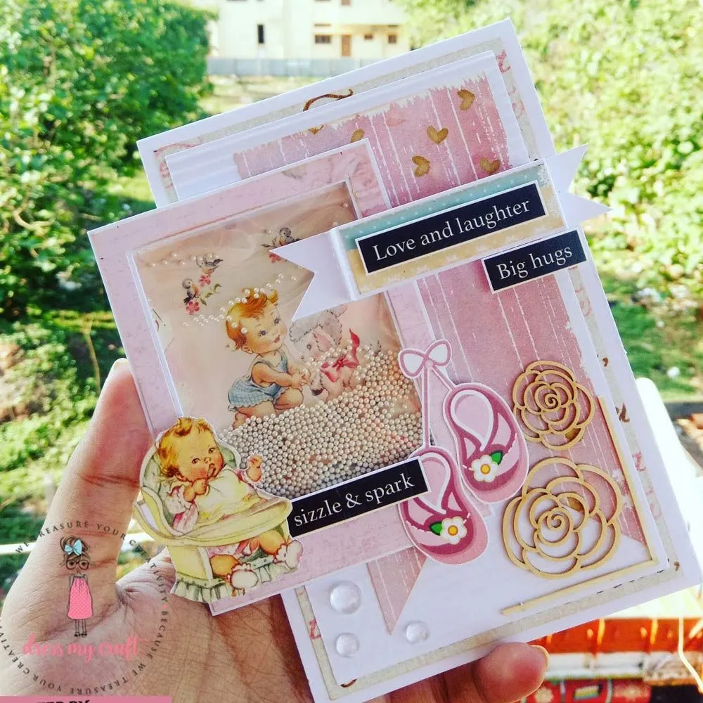 Charming Baby Girl Motif Sheet