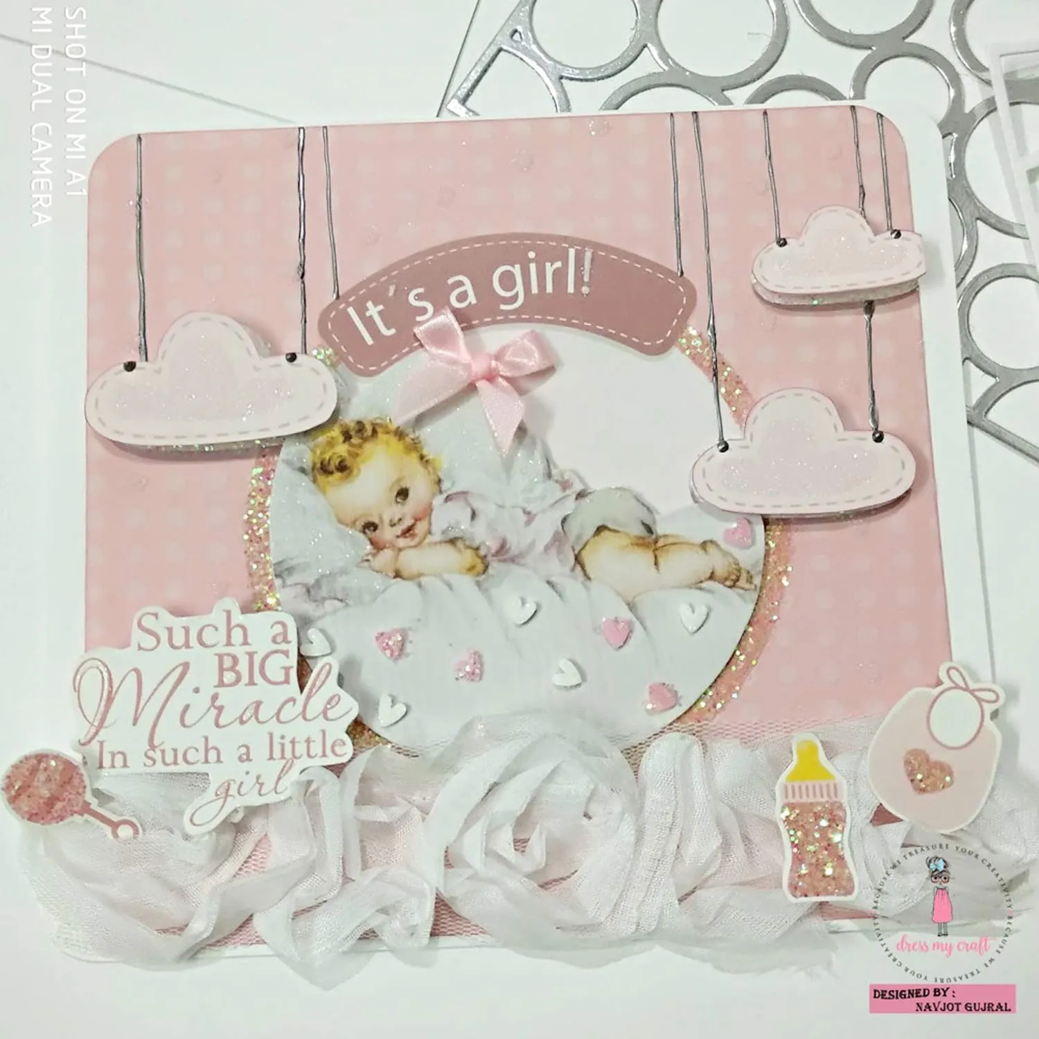 Charming Baby Girl Motif Sheet