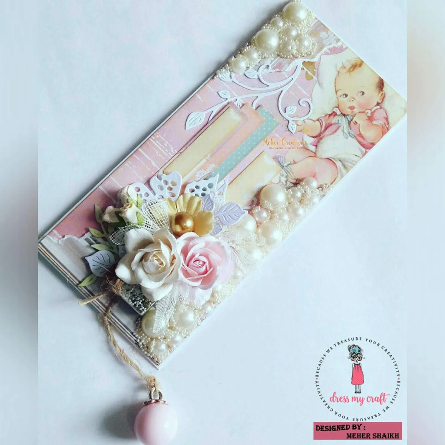 Charming Baby Girl Motif Sheet