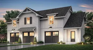 Charming Carriage House Plan with Spacious Garage and Cozy Living