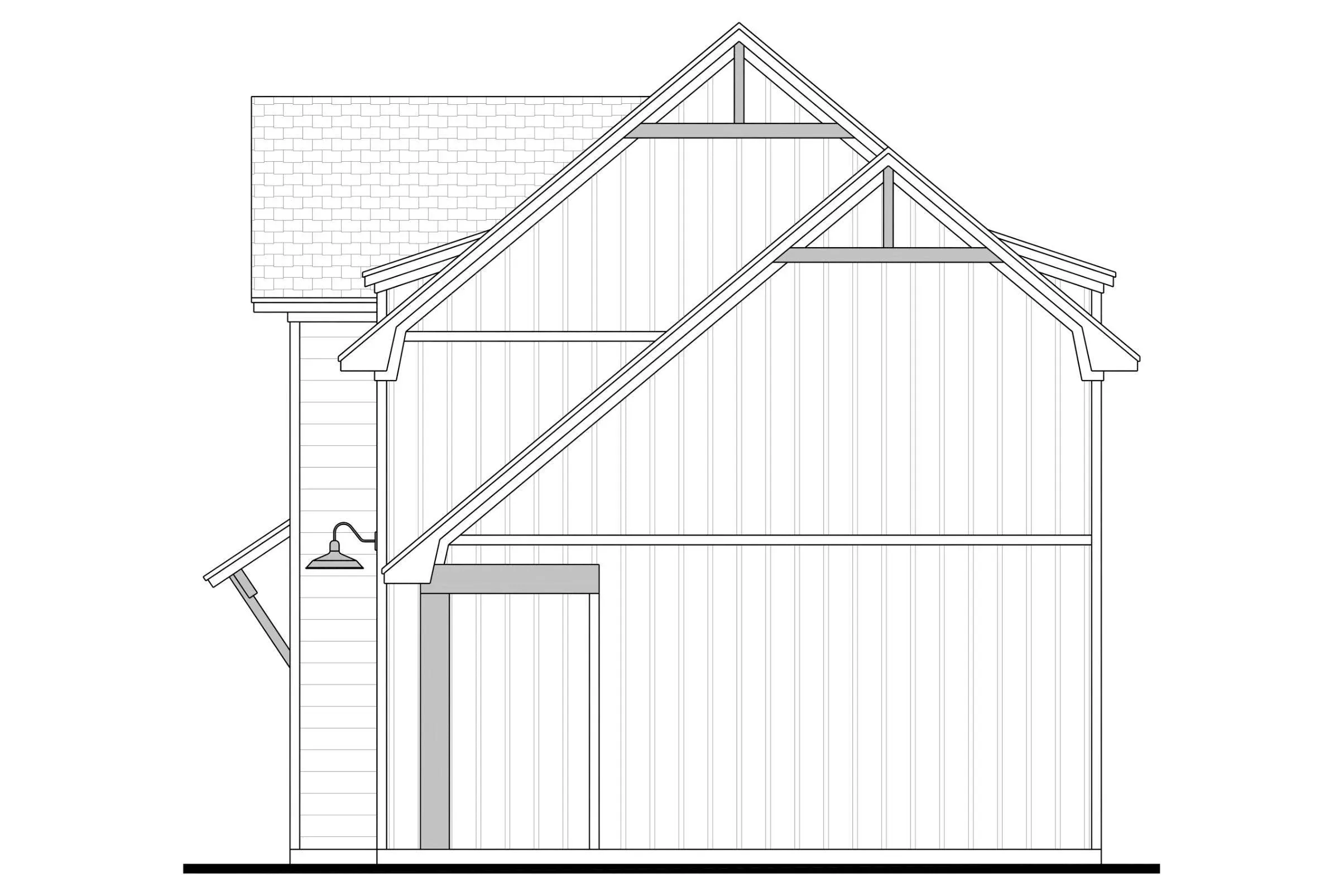 Charming Carriage House Plan with Spacious Garage and Cozy Living