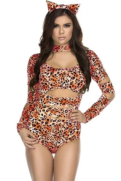 Charming Cheetah Sexy Cat Costume