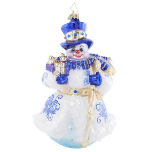 Charming Chinoiserie Snowman by Christopher Radko