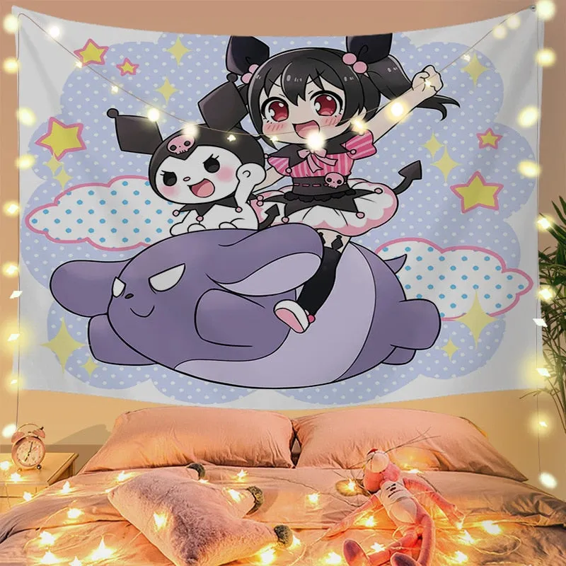 Charming Kuro Tapestry