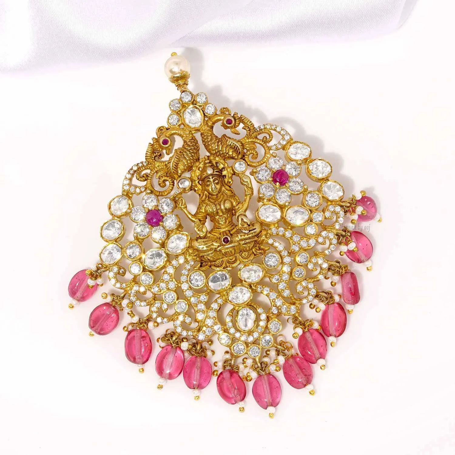 Charming Lakshmi Moissanite Pendant