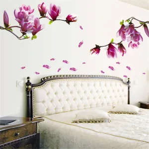 Charming Magnolia Flower Wall Decal