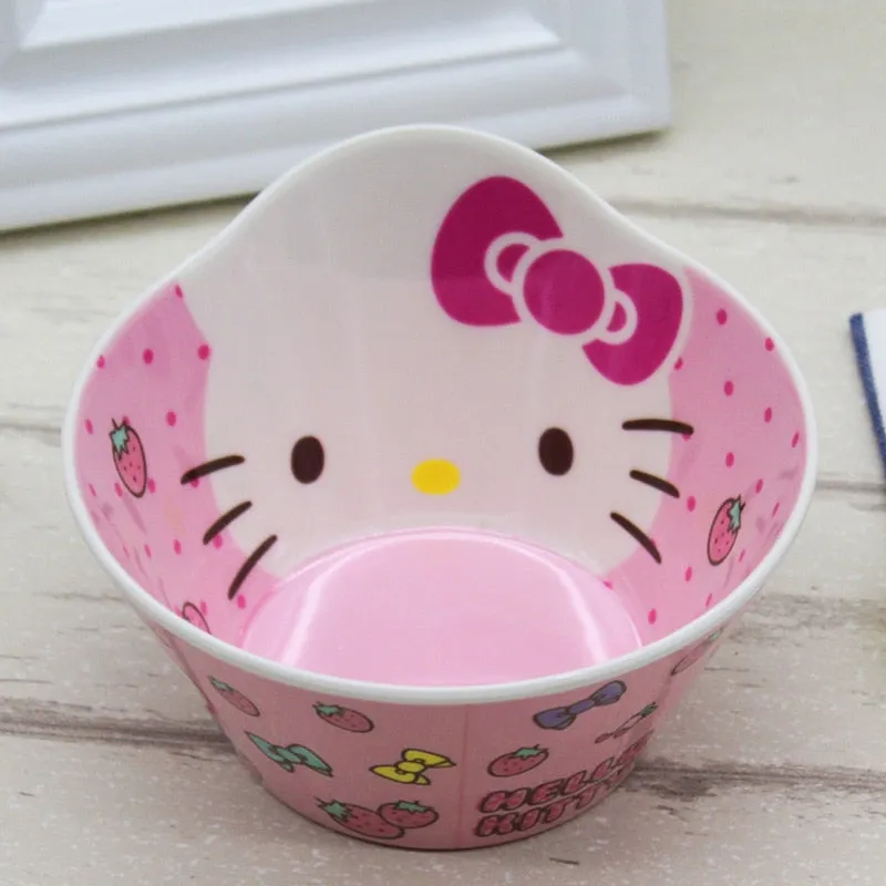 Charming Pink Kitty Tableware Set