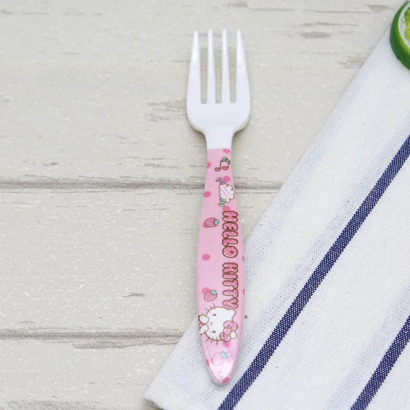 Charming Pink Kitty Tableware Set