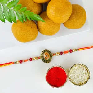Charming Rakhi With Ladoo