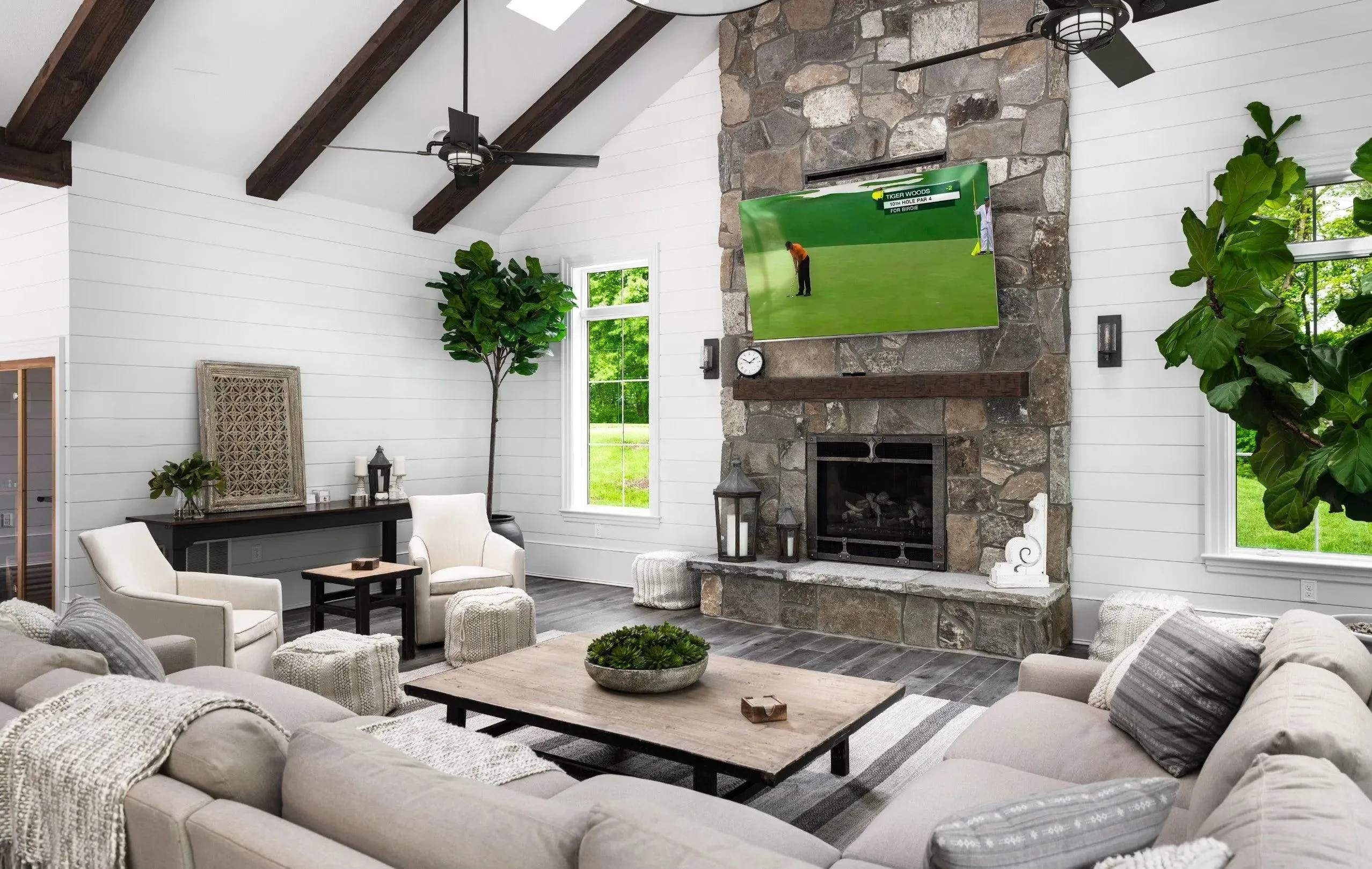 Charming Stone Home with Expansive Porch