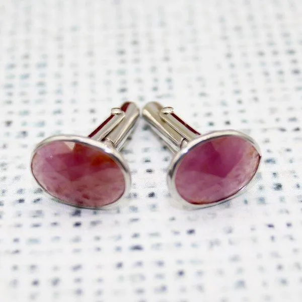Charming Touch Ruby Cufflinks