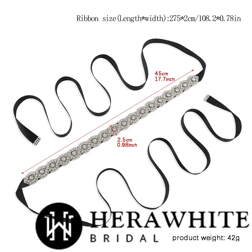 Charming Wave Rhinestones Bridal Belt