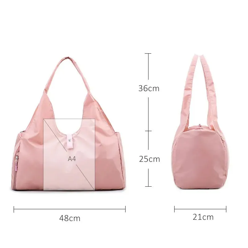 Chic Pink Yoga Mat Gym Bag