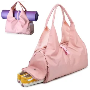 Chic Pink Yoga Mat Gym Bag