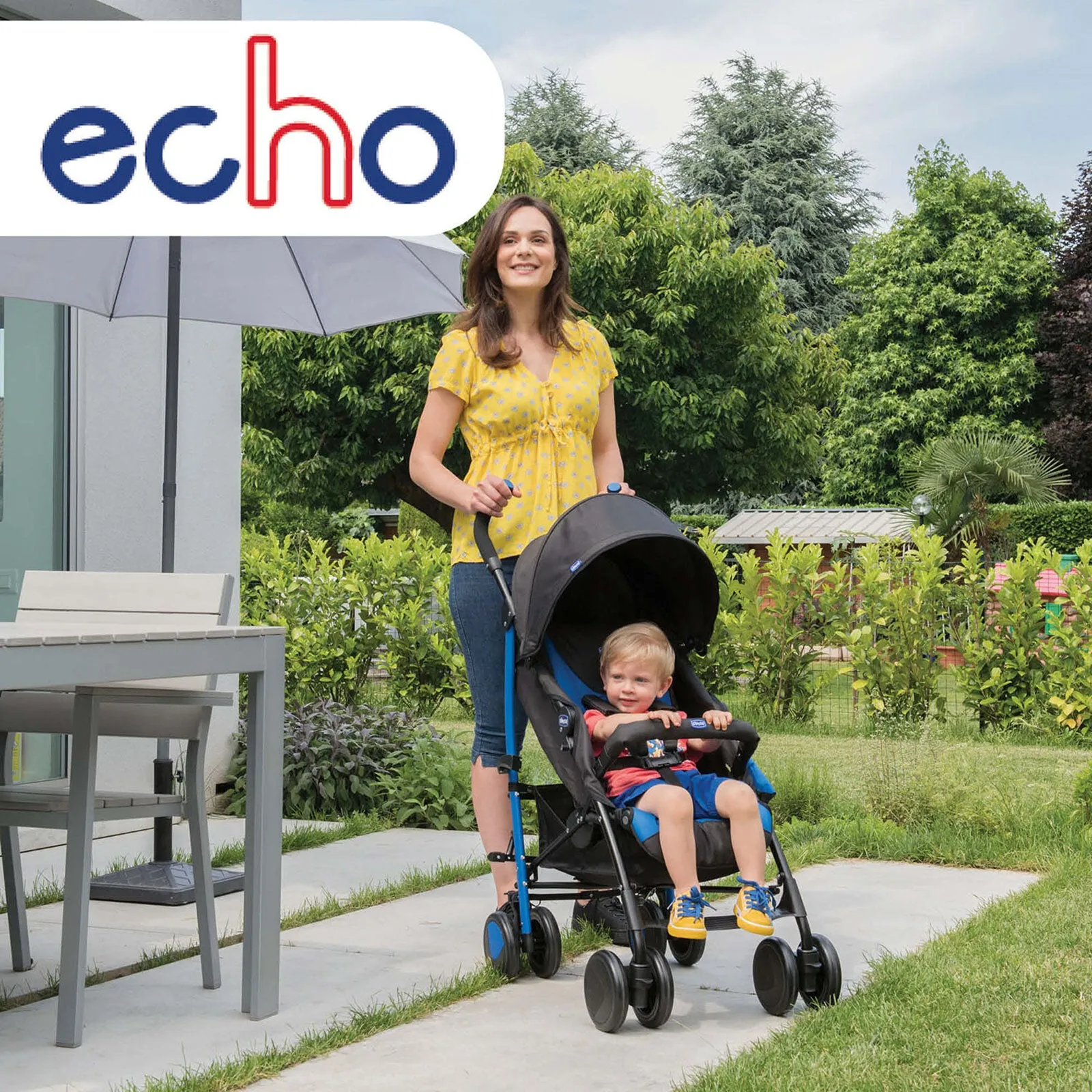 Chicco Echo Stroller - Stone