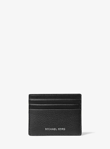Cooper Pebbled Leather Tall Card Case