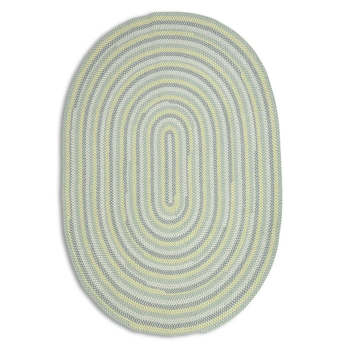 Cottage Braided Wool Rug - Yellow/Green