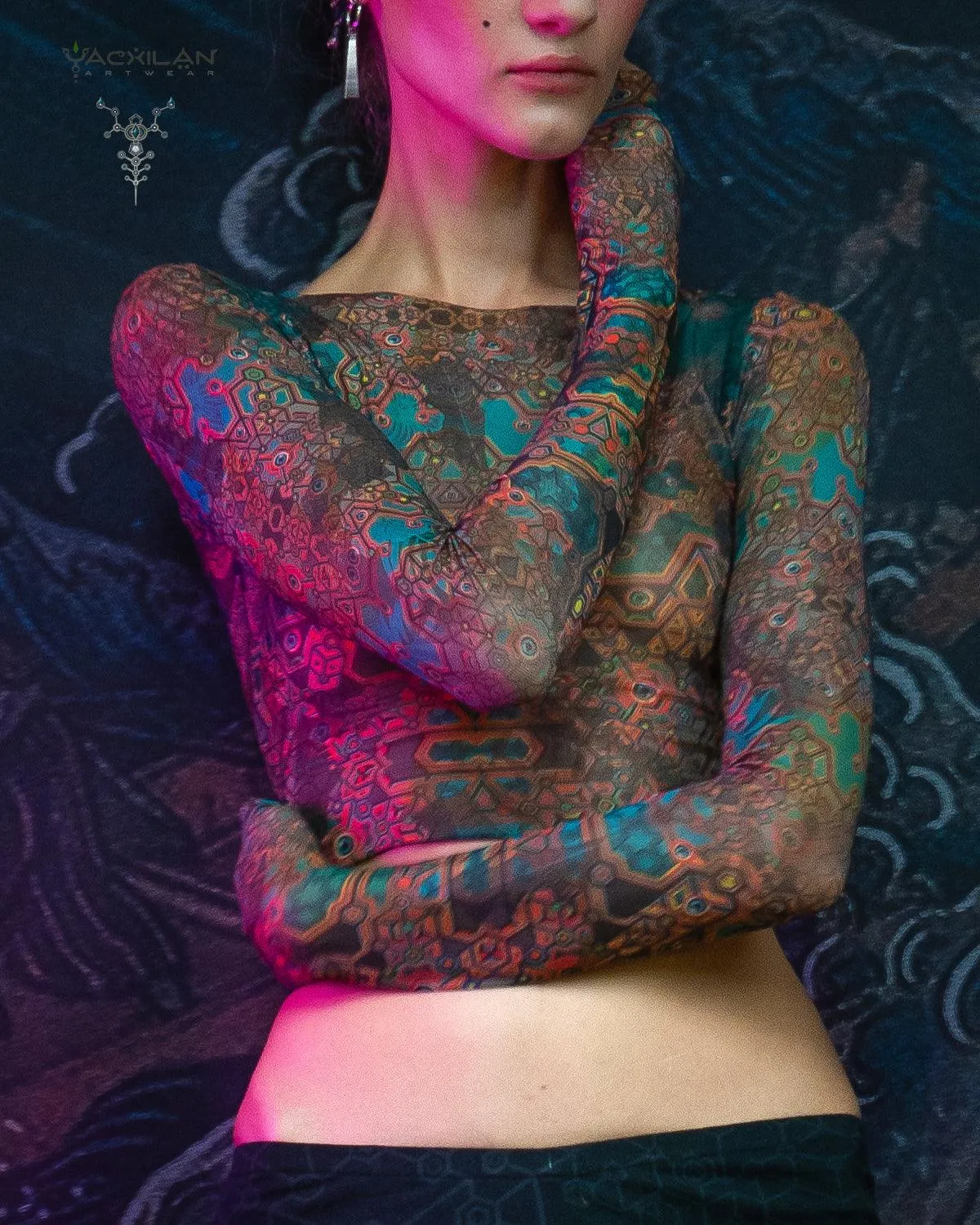 Crop-Top Woman / Longsleeve Soft Mesh - ATLANTHEON