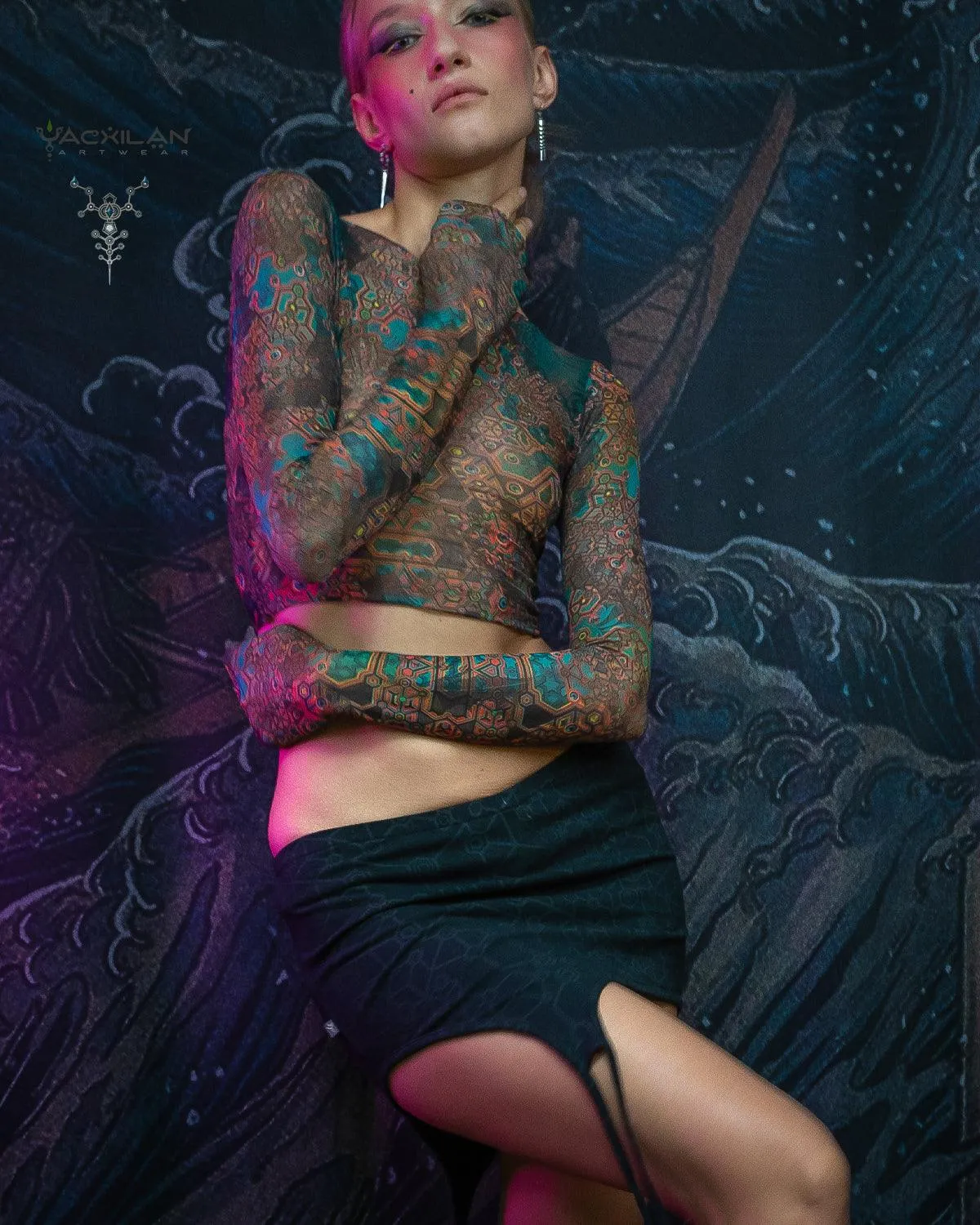 Crop-Top Woman / Longsleeve Soft Mesh - ATLANTHEON