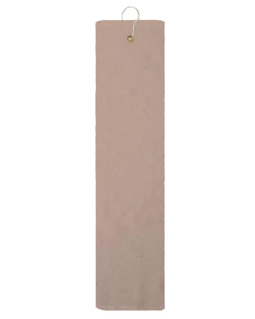 Cross Clubs Grommeted Tri-Fold Golf Towel with Monogram Initials
