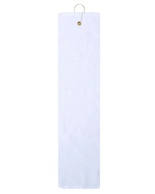 Cross Clubs Grommeted Tri-Fold Golf Towel with Monogram Initials