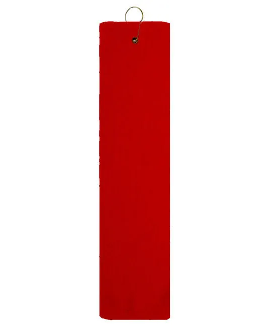 Cross Clubs Grommeted Tri-Fold Golf Towel with Monogram Initials