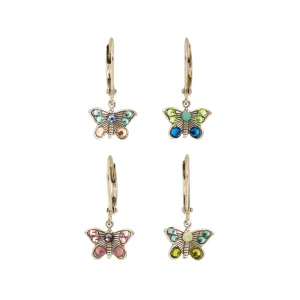 Crystal Butterfly Earrings