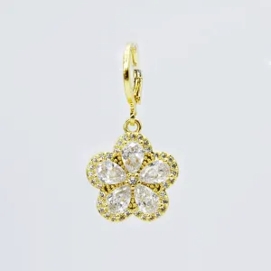 Crystal Flower Charm CH-19