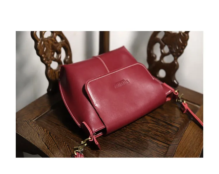 Cute Green LEATHER Side Bag Handmade WOMEN Green Crossbody BAG Phone Purse FOR WOMEN