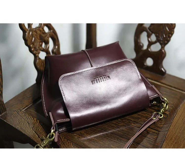Cute Green LEATHER Side Bag Handmade WOMEN Green Crossbody BAG Phone Purse FOR WOMEN