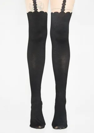 Cute N' Charming Suspender Tights