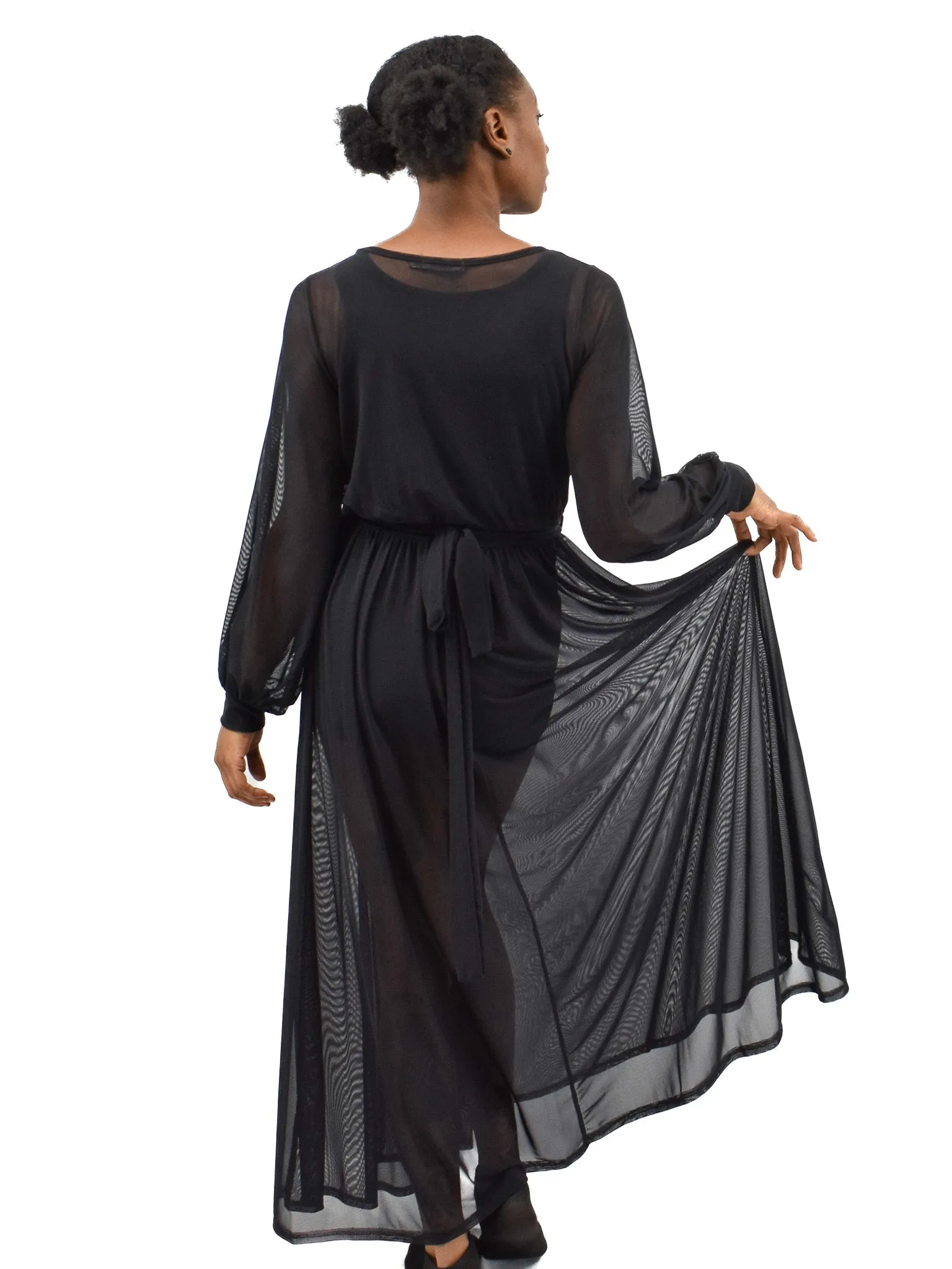 Dita Mesh Wrap Dress Duster FOXBLOOD