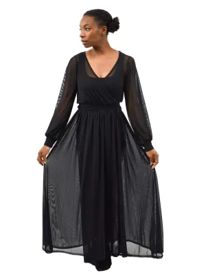Dita Mesh Wrap Dress Duster FOXBLOOD