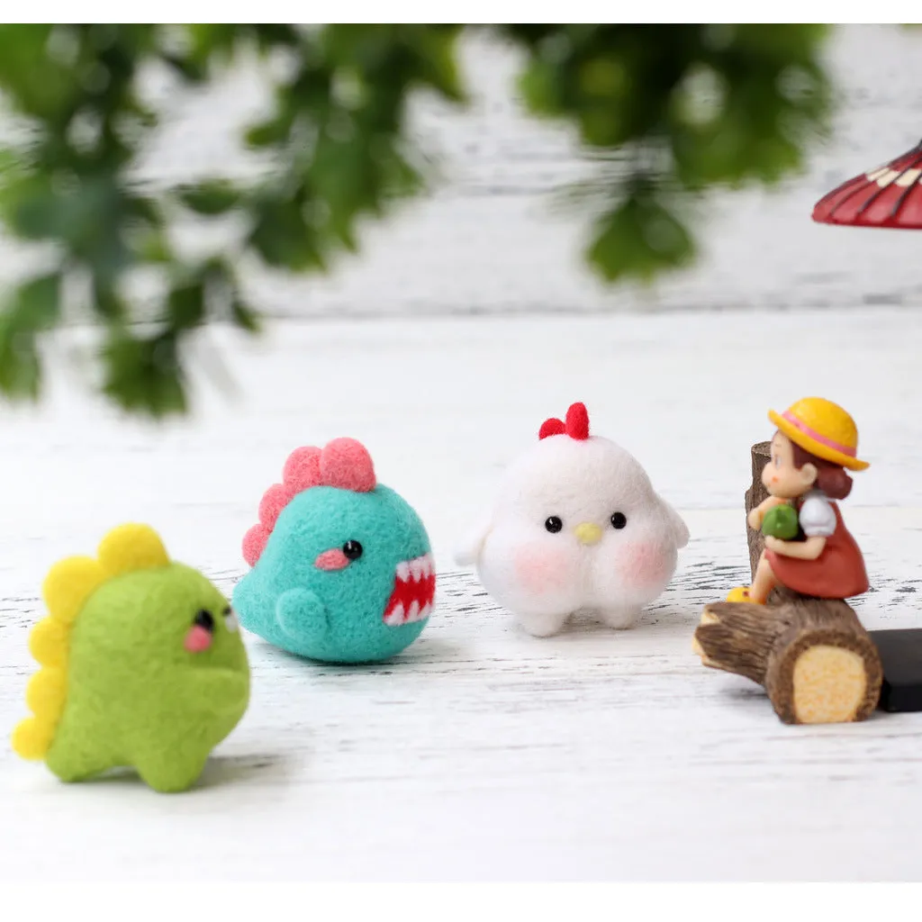 DIY Wool Felt Plush Doll Poke Material Kit Pack